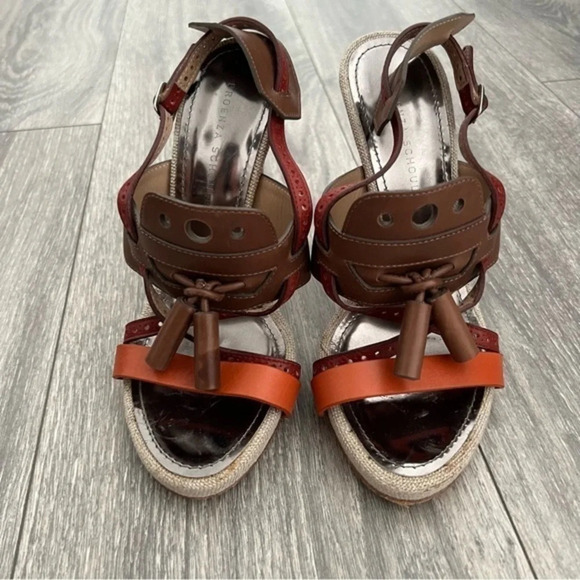 Proenza Schouler colorblock t-strap Sandals - Picture 5 of 8